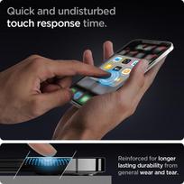 iphone 12 apsauginis stiklas - Spigen Glass.Tr Ez Fit 2-Pack iPhone 12 Pro / iPhone 12 - 5 nuotrauka