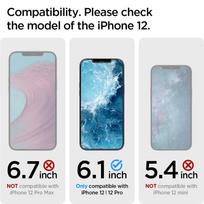 iphone 12 apsauginis stiklas - Spigen Glass.Tr Ez Fit 2-Pack iPhone 12 Pro / iPhone 12 - 11 nuotrauka