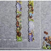 deliones kilimelis - Malatec 21835 dėlionės kilimėlis-lenta, 115 x 67 cm, pilka sp. - 5 nuotrauka