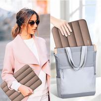 krepsys nesiojamam kompiuteriui 16 - Tech-Protett Fluffy Laptop Bag 15-16 - Brown - 3 nuotrauka