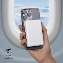 belaidis power bank - SBS TEBB5000MAG1CW 5000mAh belaidis magnetinis power bank baltas - 4 nuotrauka