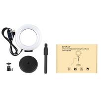 led ring lempa - Ring LED lamp with adjustable base Puluz PU391 - 4 nuotrauka