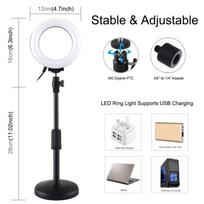 led ring lempa - Ring LED lamp with adjustable base Puluz PU391 - 6 nuotrauka