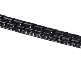 spiralinius laidas - Maclean Cable Shielding 3m Black - 2 nuotrauka