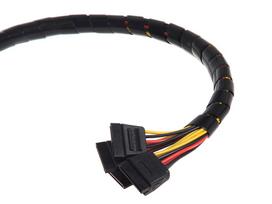 spiralinius laidas - Maclean Cable Shielding 3m Black - 4 nuotrauka