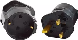 eu esa adapteris - Maclean MCE154 EU Socket for UK Black - 4 nuotrauka