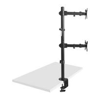 monitoriaus stovas laikiklis dvigubas - Maclean MC-967 Dvigubas vertikalus monitoriaus laikiklis, 13-27", max VESA 100x100, 2x 9 kg - 7 nuotrauka