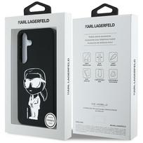 case silicone samsung s25 - Karl Lagerfeld "Silicone Graffiti Ikonik Printed Logo MagSafe Galaxy S25" Black - 2 nuotrauka