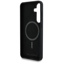 case silicone samsung s25 - Karl Lagerfeld "Silicone Graffiti Ikonik Printed Logo MagSafe Galaxy S25" Black - 3 nuotrauka
