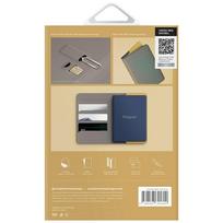 rfid deklas - UNIQ Belmont Passport Case RFID Blocking Pilkai Geltona (Grey/Yellow) - 2 nuotrauka