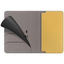 rfid deklas - UNIQ Belmont Passport Case RFID Blocking Pilkai Geltona (Grey/Yellow) - 4 nuotrauka