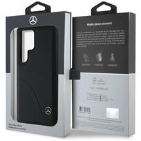 telefonas galaxy s25 ultra - Mercedes "Leather Curved Stitches Galaxy S25 Ultra" Black - 2 nuotrauka