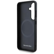 samsung s25 plus deklas - Mercedes "Leather Debossed Lines MagSafe Galaxy S25 Plus" Black - 3 nuotrauka