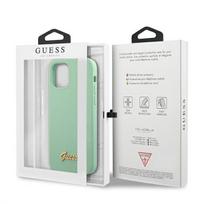 iphone 12 pro max deklai - Guess Metal Logo Script iPhone 12 Pro Max, apple iphone 12 pro max, žalia - 2 nuotrauka