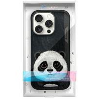 apple iphone 3 telefonas - Nimmy Apple iPhone 16 Pro 6.3" dėklas telefonui juodos spalvos Big Eyed Pet 2.0 Panda - 2 nuotrauka