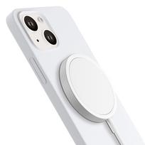 15 iphone telefonas baltas - 3MK "Hardy Silicone MagCase iPhone 14 Plus" White - 4 nuotrauka