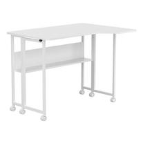 baltas sulankstomas stalas - Sulankstomas rašomasis stalas Maclean MC-126, 100 cm x 73 cm, 75 cm, balta sp. - 3 nuotrauka