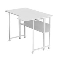 baltas sulankstomas stalas - Sulankstomas rašomasis stalas Maclean MC-126, 100 cm x 73 cm, 75 cm, balta sp. - 7 nuotrauka