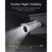 baseus security - Baseus Security S1 2K Balta (White) - 3 nuotrauka