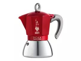 moka pot bialetti - Bialetti Moka Induction 6 Cups (Red) - 5 nuotrauka