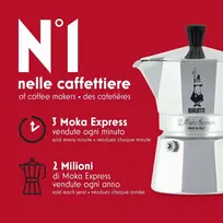 moka pot bialetti - Bialetti Moka Express Coffee Maker 0.05l (Silver) - 8 nuotrauka