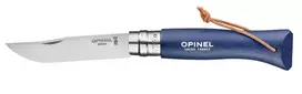 peiliai su deklu - Peilis su diržėliu Opinel Colorama 08 Inox Grab mėlynas, su dėklu - 3 nuotrauka