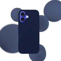 apple iphone 16 silicone case - 3MK silikoninis dėklas iPhone 16 Plus 6.7" dark navy - 2 nuotrauka