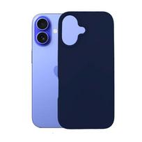 apple iphone 16 silicone case - 3MK silikoninis dėklas iPhone 16 Plus 6.7" dark navy - 5 nuotrauka