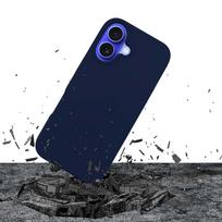 apple iphone 16 silicone case - 3MK silikoninis dėklas iPhone 16 Plus 6.7" dark navy - 6 nuotrauka