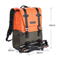 kuprine 20l - K&F Concept Urban Wander 20L Kuprinė Oranžinė (Orange) - 3 nuotrauka