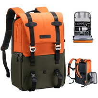 kuprine 20l - K&F Concept Urban Wander 20L Kuprinė Oranžinė (Orange) - 4 nuotrauka