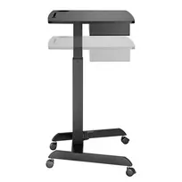 kompiuterio stalas reguliuojamu aukscio - Maclean MC-903B Reguliuojamo aukščio nešiojamojo kompiuterio stalas, juodas (Black) - 5 nuotrauka