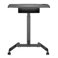 kompiuterio stalas reguliuojamu aukscio - Maclean MC-903B Reguliuojamo aukščio nešiojamojo kompiuterio stalas, juodas (Black) - 6 nuotrauka