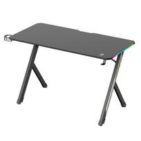 rgb stalas - Kompiuterinių žaidimų stalas Maclean NanoRS, 120 cm x 60 cm, 75 cm, juoda sp. - 2 nuotrauka