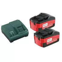 metabo kroviklis - Akumuliatorių 2 x 4,0 Ah, 18 V ir įkroviklio ASC 55 rinkinys Metabo Basic (685050000) - 2 nuotrauka