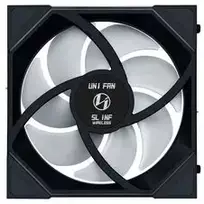 kompiuterio ausintuvas - Lian Li UNI FAN SL-INF Wireless Reverse Blade ARGB PWM 140mm Black - 4 nuotrauka