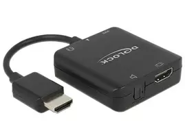 hdmi hdmi audio - Delock  HDMI-A Stecker > HDMI + Audio Extractor 4K - 4 nuotrauka