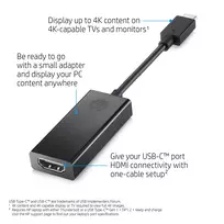 usb to hdmi adapter - HP 1WC36AA USB-C To HDMI Adapter - 2 nuotrauka