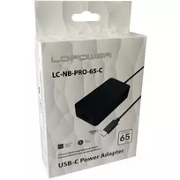 optinis usb kabelis - Optinio kompiuterio maitinimo šaltinis LC-Power 65 W, USB-C, 3 A, 20 V (LC-NB-PRO-65-C) - 4 nuotrauka