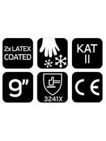 latex pirstines - Izoliuotos darbo pirštinės, lateksu dengtas poliesteris (2 sluoksniai), 3241X, 9 dydis - 2 nuotrauka