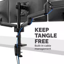monitor arm - MONITOR ACC ARM TRIPLE/PLATINUM 8042601 FELLOWES - 2 nuotrauka