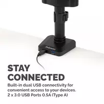 monitor arm - MONITOR ACC ARM TRIPLE/PLATINUM 8042601 FELLOWES - 3 nuotrauka