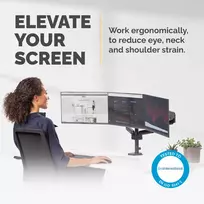 monitor arm - MONITOR ACC ARM TRIPLE/PLATINUM 8042601 FELLOWES - 6 nuotrauka