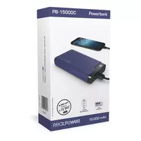 nesiojamas ikroviklis - RealPower PB-15000C 15000mAh, mėlynas (navy blue) - 5 nuotrauka