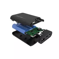 baterija 500mah - Realpower PB-7500C, 7500mAh, juodas (black) - 5 nuotrauka