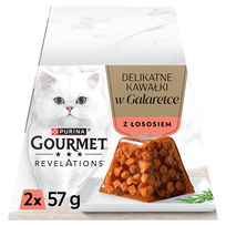 gourmet kaciu maistas - PURINA Gourmet Revelations gabalėliai želė su lašiša - šlapias kačių maistas - 2x57 g - 9 nuotrauka