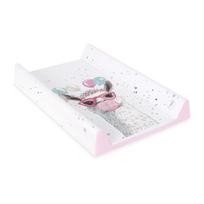 vystymo stalas - CebaBaby Vystymo lenta Ultra Light Crazy Llama, 70 cm x 50 cm, baltas/rožinis (White/Pink) - 8 nuotrauka