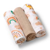 vystyklai - Muslino vystyklai BabyOno, 3vnt. 3vnt. 348/08 - 10 nuotrauka