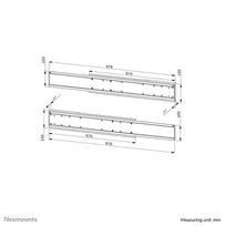 tv stand - TV SET ACC ADAPTER DUAL SCREEN/ADM-875BL2 NEOMOUNTS - 2 nuotrauka
