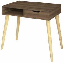 Rašomasis stalas su stalčiais Kalune Design Offer 382NRC1411, 60 cm x 90 cm, 80 cm, medžio sp./riešuto sp.